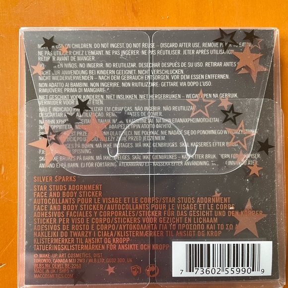 New unopened, MAC sparkle star studded face adornment rhinestone stickers. - Picture 2 of 2